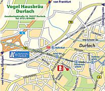 Anfahrtskizze Durlach