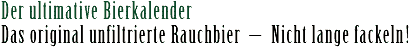 Der ultimative Bierkalender